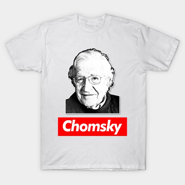 Noam Chomsky Retro 90s Tribute Styled Design T-Shirt by DankFutura